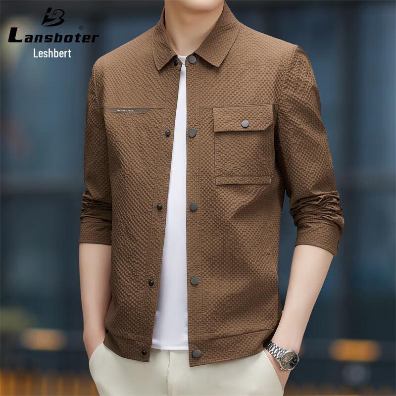 

Men s Anti-Wrinkle Turn-Down Collar Workwear Jacket 170/M