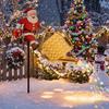 Waterproof Christmas Santa Solar Kettle  Light Lawn Landscape Festive  Lights  Christmas Season
