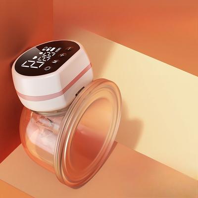 Wearable Breast Pump Hands Free Strong Suction Discreet Collection Cup Touch Control Milk Extractor