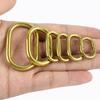 Meetee 5/10/20Pcs O Ring Buckles Pure Copper Solid Brass Clasp for Bag Strap Belt Buckle Dog Collar Hoop Leather Craft Accessory