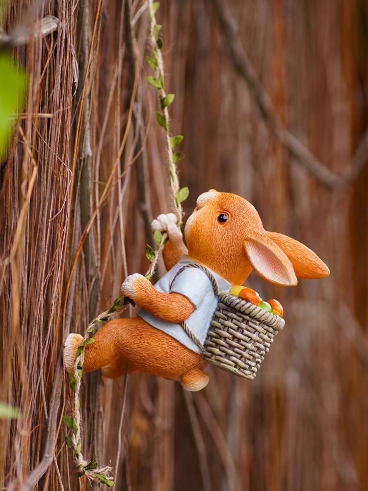 Charming Rabbit Garden & Balcony Hanging Decoration