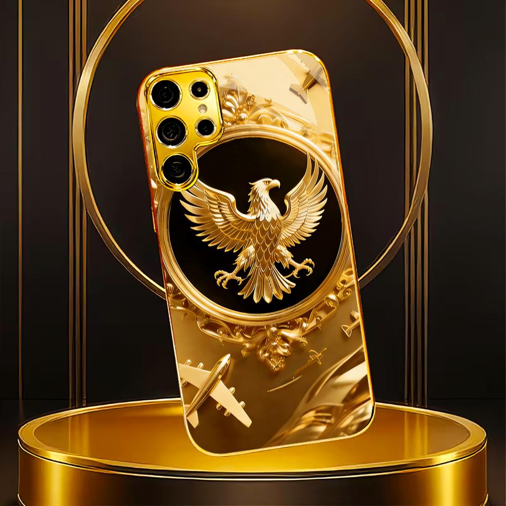 Golden bird pattern   Phone Case for Samsung Galaxy S26 S25 S24 S23 S22 S21 FE Ultra Plus back cover