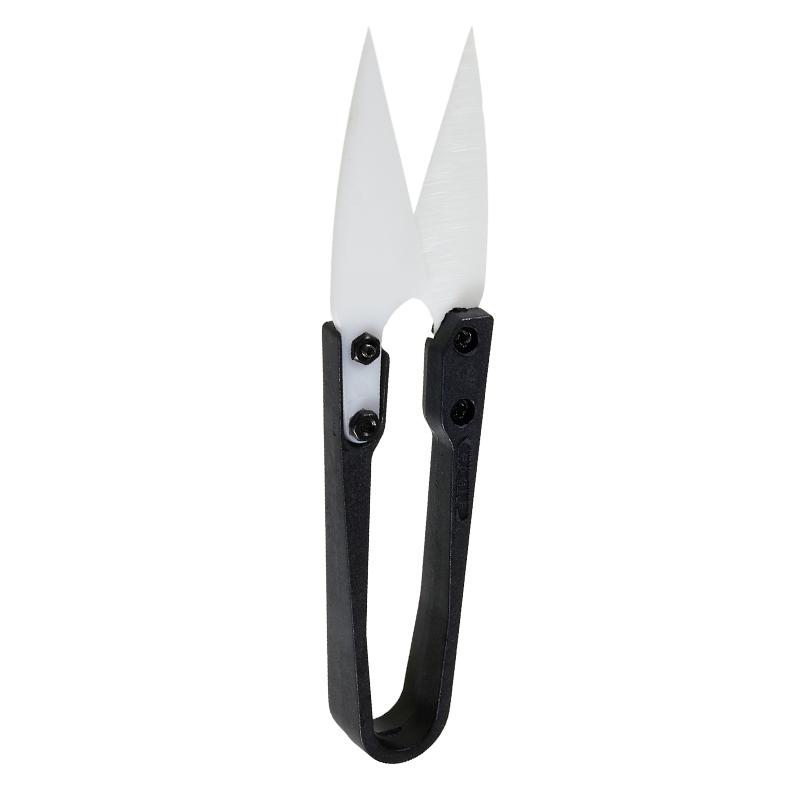

BEST U-Shape Ceramic Scissors Plastic+Metal Anti-static Scissors for Cell Phone Repair As Shown A