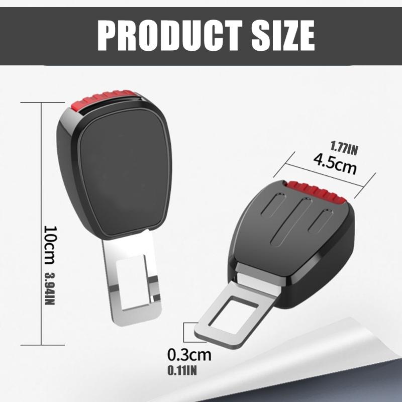 Passenger Friendly High Strength Alloy Seatbelt Extender Lengthener for Increased Mobility Long Trip and Daily Commutes