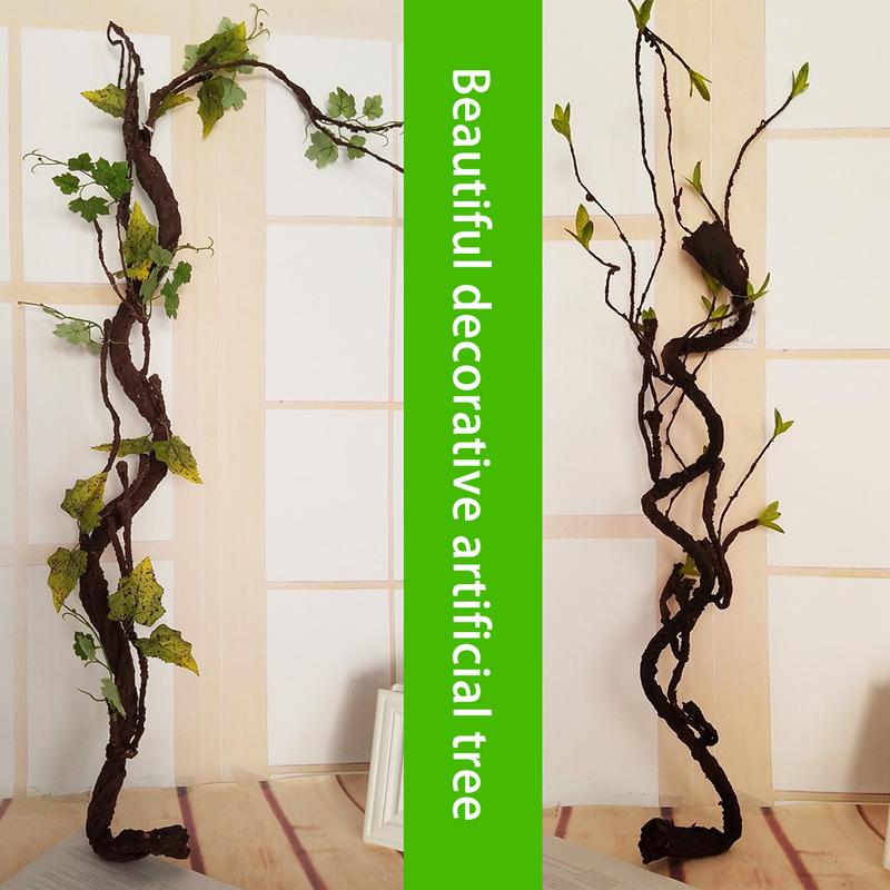 Large Deadwood Tree Rattan Wall Decoration artificial plastic plants Office Home Garden Decor Grape vine plantas artificiales