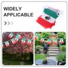 1 Set Mexiko Flagge Banner Schnur Stoff Wimpelkette für Innen Außen Garten Dekorationen Fußballspiel Mexikanische Party Flaggen 16 Fuß 20