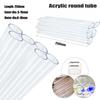 1pc Acrylic Pipe, Clear Rigid Round Tube for Lamps and Water Cooling Systems, Length 250mm