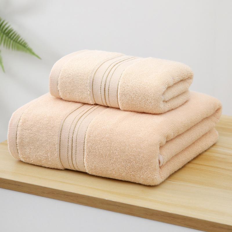 Premium 100% Cotton Towel Set: Soft, Thick Face, Bath, and Wash Towel Collection