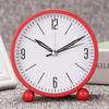 Metal Shell Alarm Clock Creative Student Bedside Silent Walking Clock Living Room Bedroom Place Stylish Desk Clock