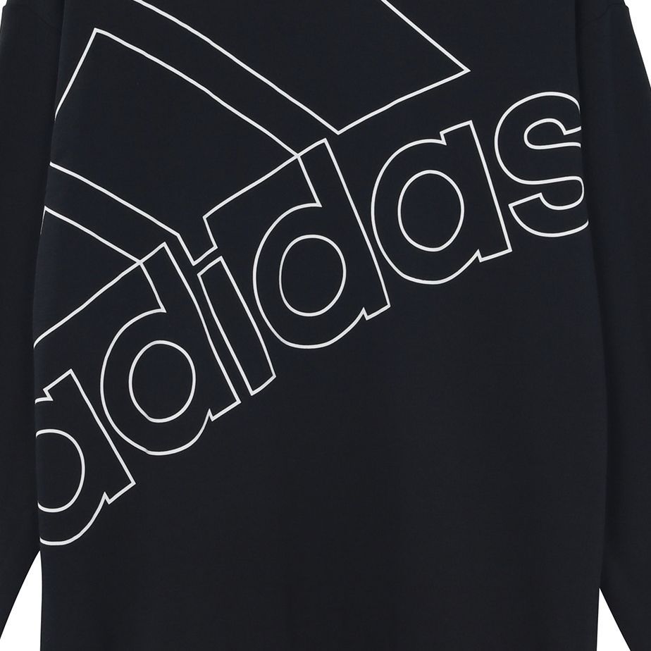 Adidas Essentials Sweatshirt With Logo Print Men Tops Black GK9374
