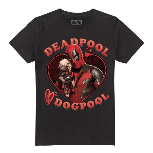 Deadpool & Wolverine Unisex Adult Wade Loves Dogpool T-Shirt