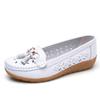 Korean Style Spring 2024 Women's Casual Loafers - Slip-On Bean Shoes for Moms.