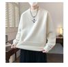 KM1023 Winter Plus Velvet High Neck Embroidered Men's Sweater - Thickened Base Layer Knitwear.