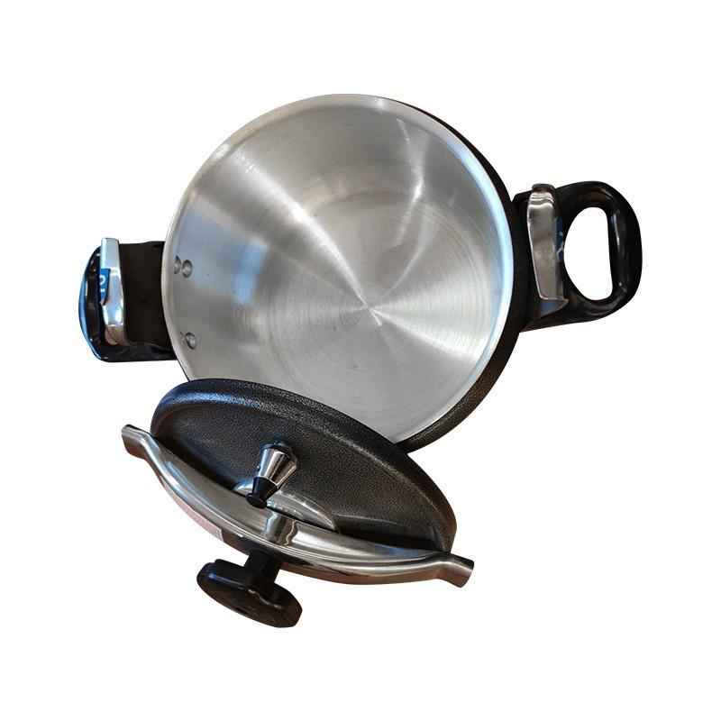 Nový tlakový hrnec s matným nástřikem 3l Černý bezpečnostní tlakový hrnec s ochranou proti výbuchu Hrnec Venkovní tlakový hrnec na palivové dříví