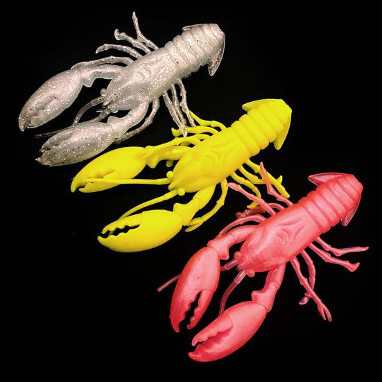 8Pcs Soft Baits Fishing Lures Realistic Looking Vivid Color Mini Size Portable Shrimp Fake Baits Artificial Lures