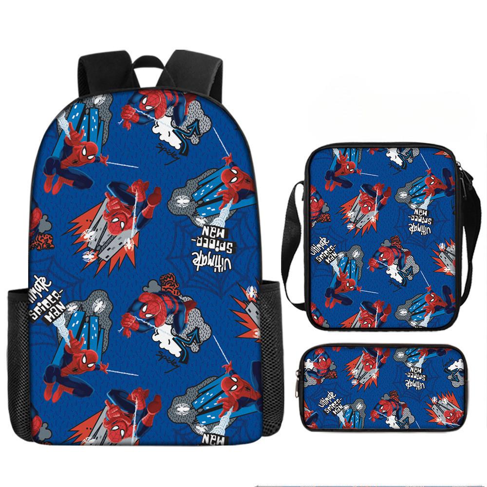 Child Printed Backpack Schoolbag Shoulder Bag Pencil Bag