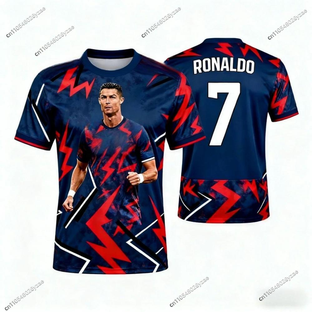 New Men Jersey Ronaldo # 7 Special Edition Football Jersey for Men Women Kids Commemorative Soccer Shirt Quick Dry Sportswear