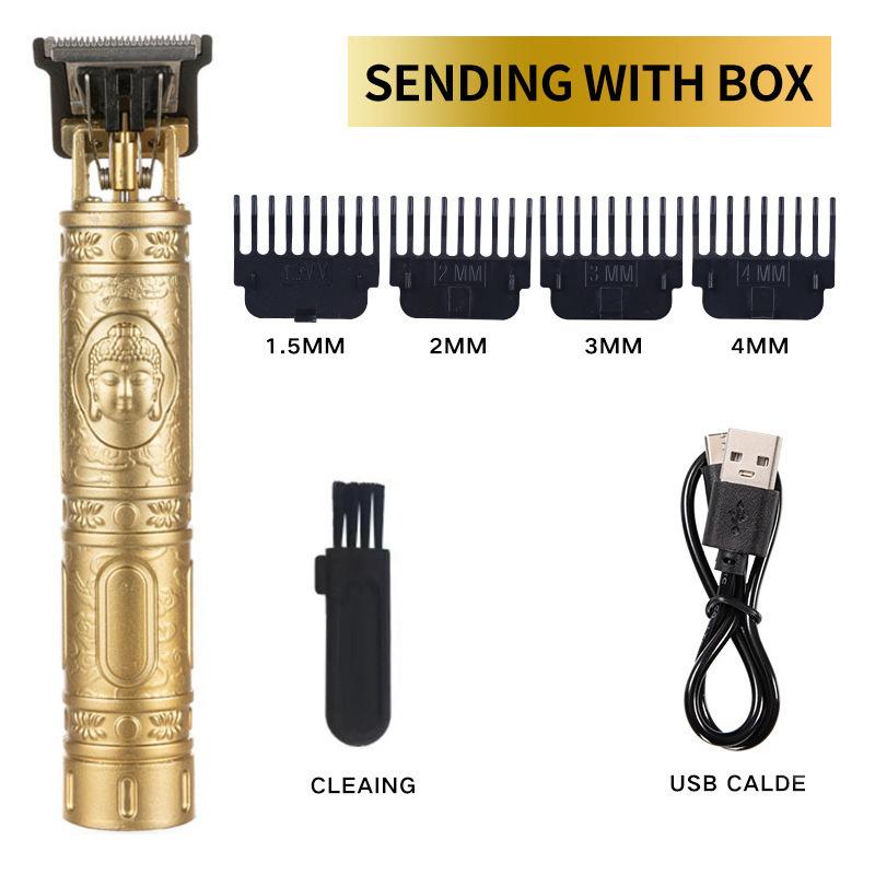 New Hair Clipper Washing Carving T9 Hair Clipper Oil Head Electric Hair Clipper Shaving Electric Hair Clipper Light Head Digital Display Household