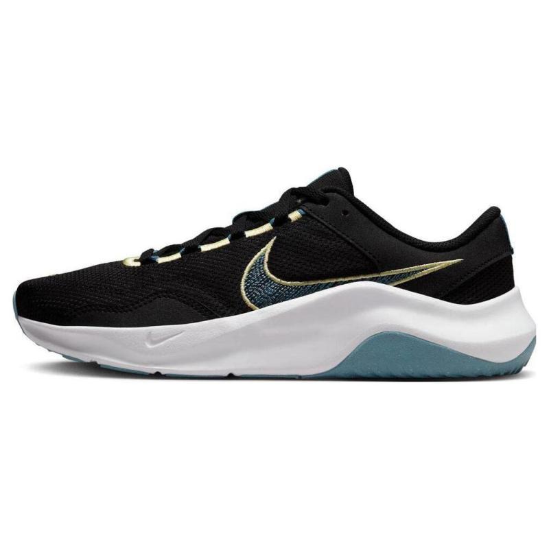 

Nike Женские тренировочные футбольные бутсы Legend Essential 3 Next Nature Black Aqua Lemon DM1119-006 35.5