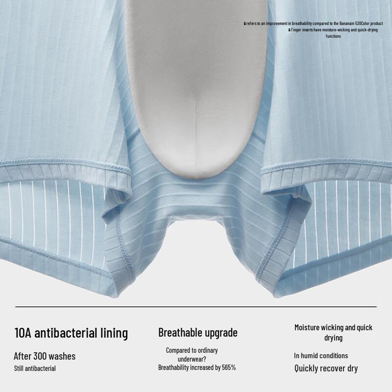 Bananain Men's Silver Skin 311A Tencel Modal Ice Silk Boxer Briefs - 3 Pack
