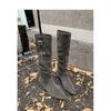 2025 Autumn and Winter New Small Super Fire Wide Tube Thin Modified Leg High Tube Boots Stacked Knight Boots Women