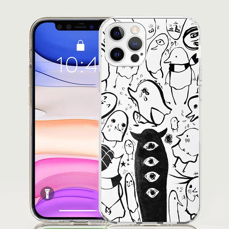 Oyasumi Punpun Phone Case For iPhone 17 Air 16 15 Plus 11 14 Pro Max 13 Mini 12 7 8 + SE Pattern Art Customized Cover 17 Air 16