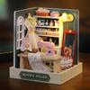 Miniature Doll Houses DIY Small House Kit 3D Wooden Craft Room Toy Set for Kids Home Decoration and Creative Assembly