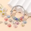 7/14/21pcs Resin European Style Large Hole Beads Lighting Fixtures Spaced Beads Jewelry Beads DIY Craft Jewelry Bracelets Necklace Jewelry Making