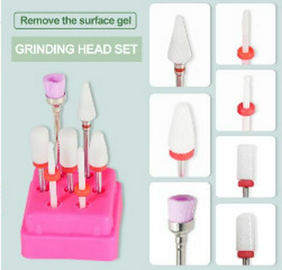 Electric Sanding & Grinding Wheel Set for Rust Removal, Wood & Metal Polishing, and Nail Art.