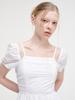 Etmont Strap Slit Off Shoulder Dress, White