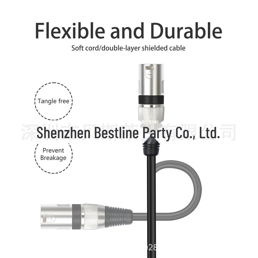 TRS 6.35mm Male To XLR Male Mixer Microphone Speaker Audio Cable