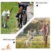 Seat Post Mounted Dog Exerciser Attachment for Bike Use with Metal Arm, Line Section and Joined Tether for Outdoor Exercise