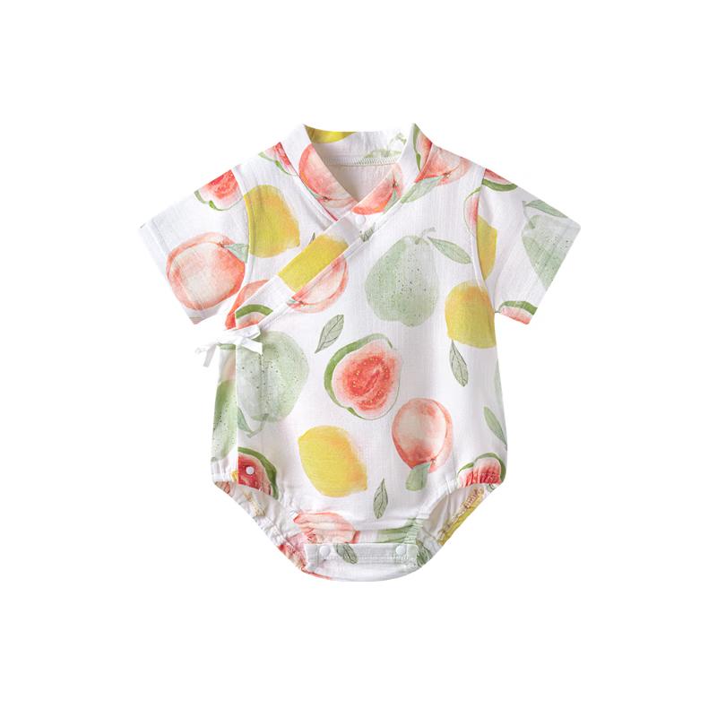Bamboo Gauze Baby Short Sleeve Bodysuit 66