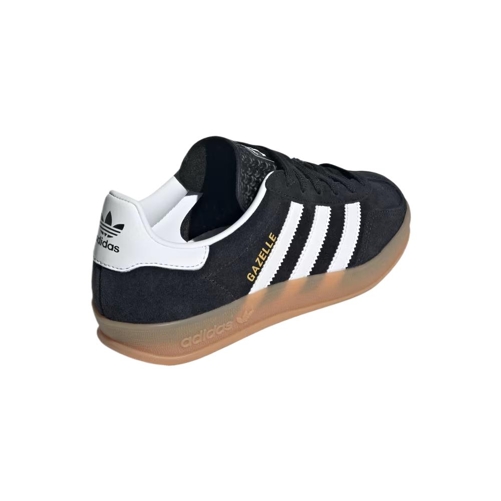 Adidas Gazelle Indoor J Black White Gum Kids Sneakers Core-Black Cloud-White JQ8701