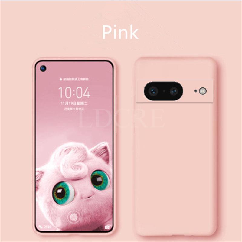 For Google Pixel 8 Case Liquid Silicone Coque For Pixel 8 Pro 7A 7 Pro 6 6A 7A 8A Cover TPU Fundas Protective Case Pixel 8 Cover