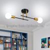 Nordic Wrought Iron LED Ceiling Light for Bedroom, Corridor, and Study