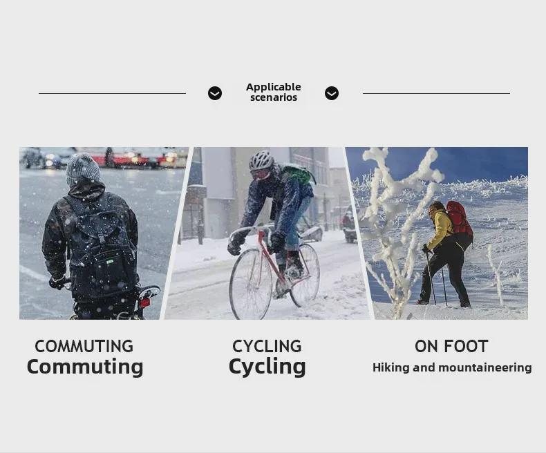 Windproof Non-Slip Unisex Winter Touchscreen Motorcycle Gloves with Plush Lining