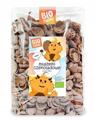 ORGANIC CHOCOLATE FLAVOR SHELLS 300 G - BIOMINKI