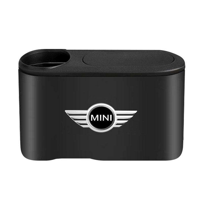 

Trash Can Auto Emblem Garbage Box Bin Storage Car Accessories For BMW Mini Cooper F54 F55 F56 R56 R60 SONE Roadster Clubman Coupe