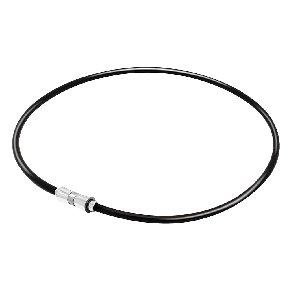 Jeroot Magneloop Magnetic Necklace for Men and Women, Strong Choker, Sporty, Simple, Unisex, 43cm, Includes Exclusive Box
