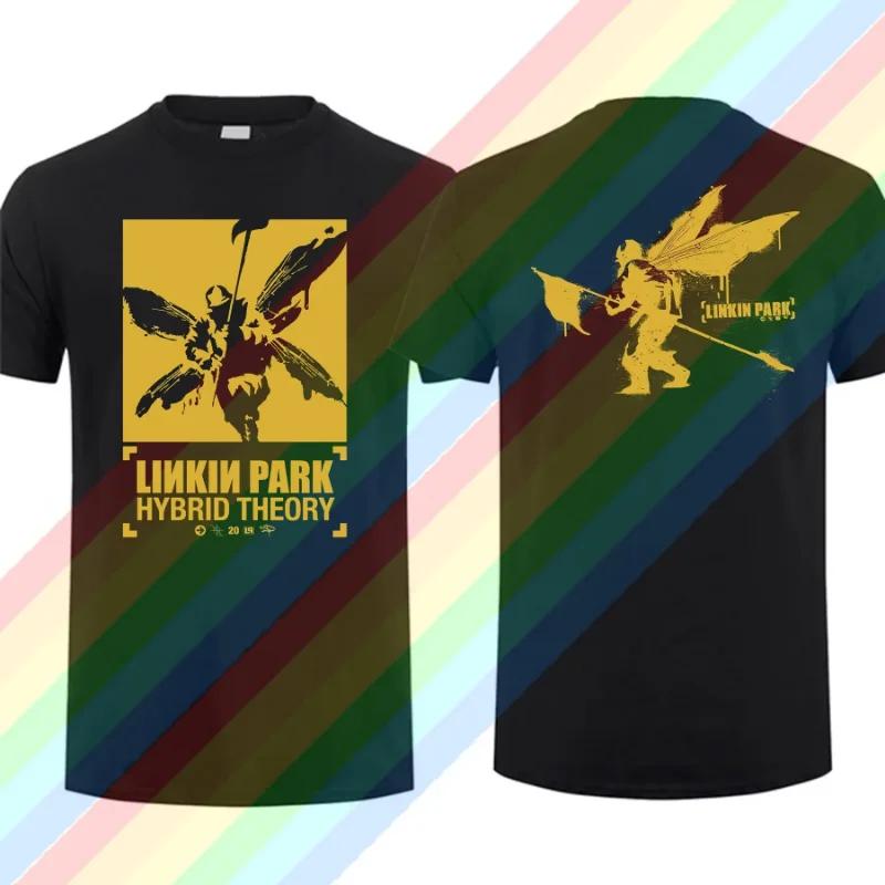 2025 Fashion Tees Men Linkin Meteora Park T Shirt Double-sided Casual Oversized T-shirt Graphic Youth Cloth Streetwear S-3XL