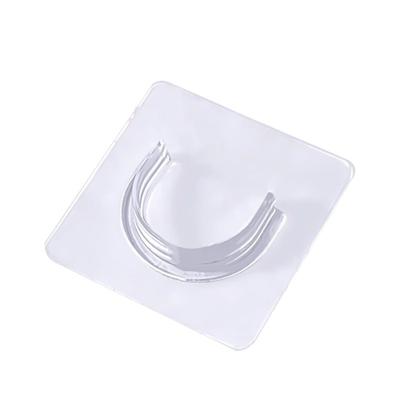 Non Perforated Clothes Drying Pole Holder, Curtain Pole Bracket, Hanging Pole, Bottom Bracket, 2 Sets