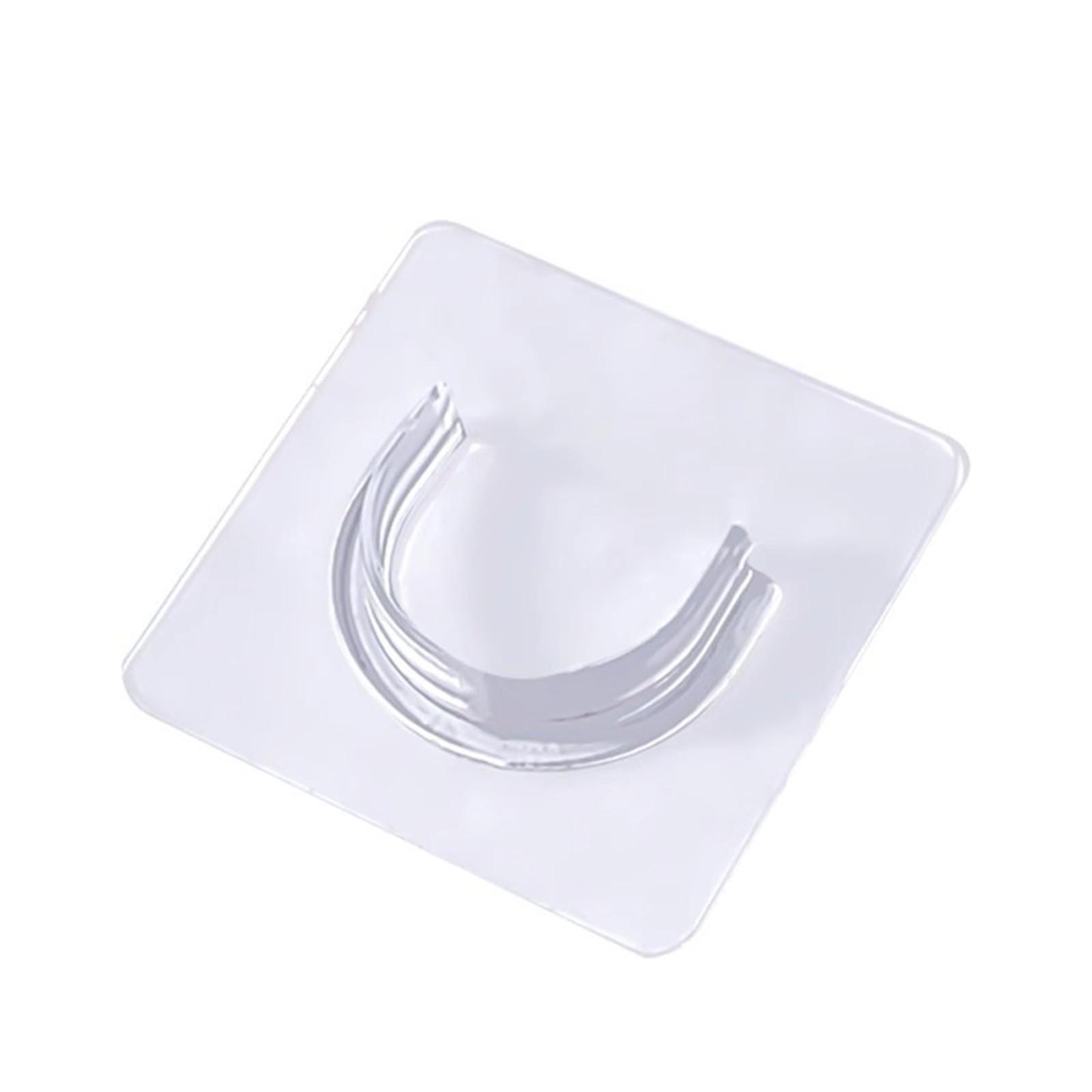 

Неперфорированный держатель для сушильной штанги для белья, кронштейн для карниза для штор, подвесная штанга, нижний кронштейн, 2 комплекта белый