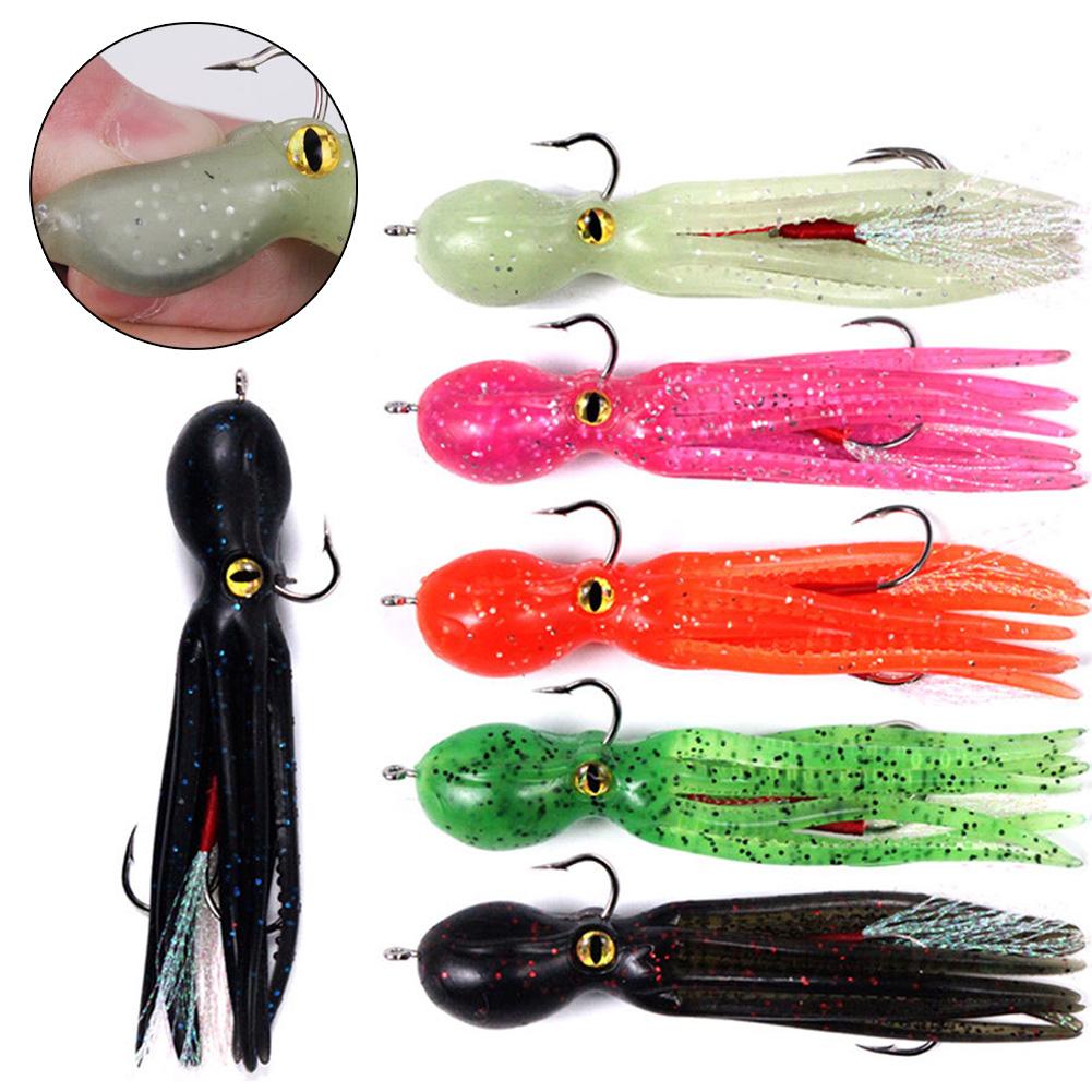 Squid Fishing Lure Bait Fishing Tackle Silicone Soft