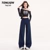 TonLion Women's High-Waist Straight-Leg Yoga Dance Pants