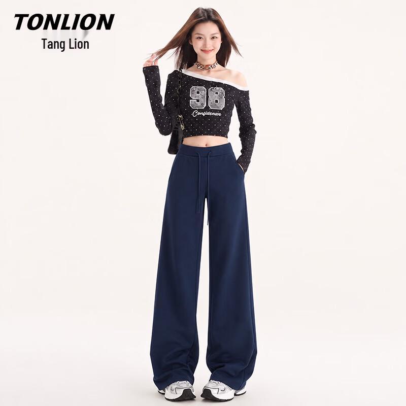 TonLion Women's High-Waist Straight-Leg Yoga Dance Pants