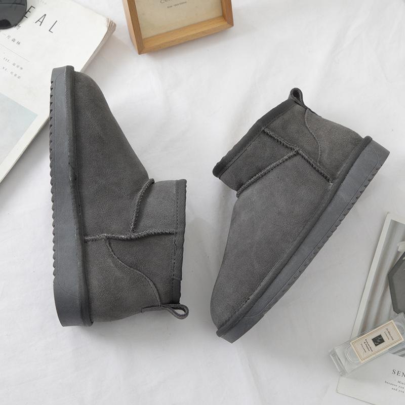 Mini Snow Boots Women's New Winter Velvet Warm Non-slip Short Tube One Pedal Bread Cotton Shoes Student Tide