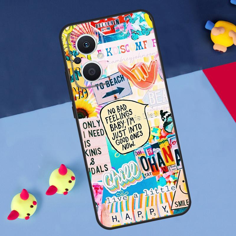 Summer Aesthetic Collage For OPPO Reno 7 8 Lite 8T 10 11 12 13 14 Pro 11F 12F 13F 14F OPPO Find X8 X5 X6 X9 Pro Case