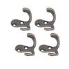 10Pcs Coat Hooks Small Double Prong AntiRust Sturdy Durable Convenient Wall Mounted Tiebacks for