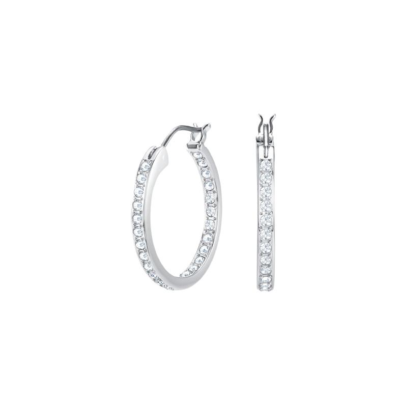 Swarovski Sommerset Series Full Diamond Ring Temperament Simple Earrings 5616262 белый